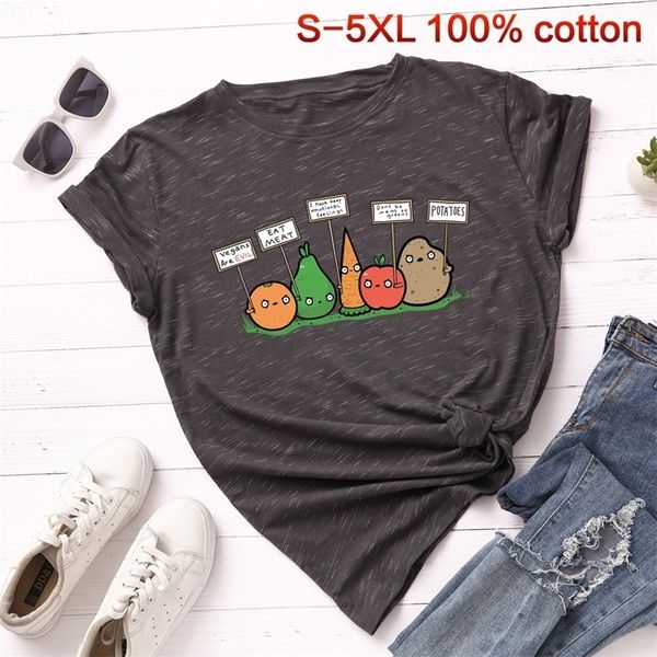 singrain vegan basic tshirt women fashion harajuku fruit basic casual vegetable tees summer oversized print cotton tshirt y200109, White
singrain vegan basic tshirt women fashion harajuku fruit basic casual vegetable tees summer oversized print cotton tshirt y200109, White