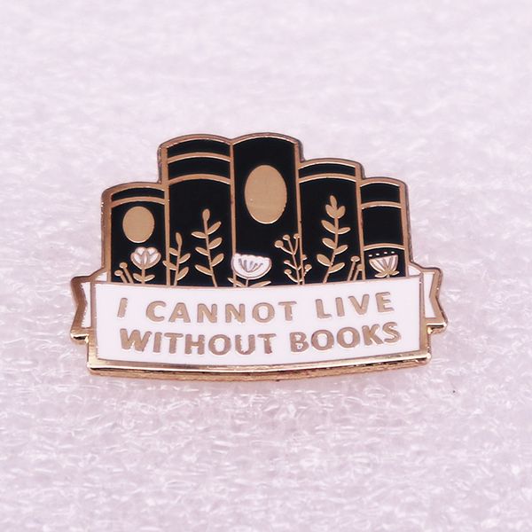 i cannot live without books hard enamel pin fashion cartoon flower grass golded brooch accessorie book lovers badge jewelry gift, Blue
i cannot live without books hard enamel pin fashion cartoon flower grass golded brooch accessorie book lovers badge jewelry gift, Blue