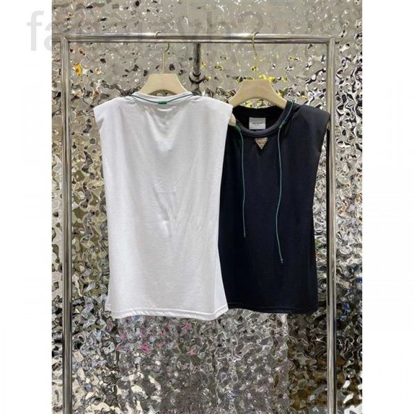 women's t-shirt designer chaopai 22 early spring new style drawstring design collar fashion shoulder pad round neck vest asr0, White
women's t-shirt designer chaopai 22 early spring new style drawstring design collar fashion shoulder pad round neck vest asr0, White
