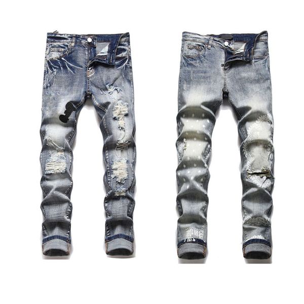 ripped skinny jeans man designer slim fit stretch middle waist long pants vintage tear holes rider motorcycle street hip hop denim trousers, Blue
ripped skinny jeans man designer slim fit stretch middle waist long pants vintage tear holes rider motorcycle street hip hop denim trousers, Blue