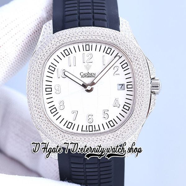 2022 sf 5167 cal.324 sfa324 automatic iced out mens watch 40mm texture dial stainless steel diamond inlay case black rubber strap super vers, Slivery;brown
2022 sf 5167 cal.324 sfa324 automatic iced out mens watch 40mm texture dial stainless steel diamond inlay case black rubber strap super vers, Slivery;brown