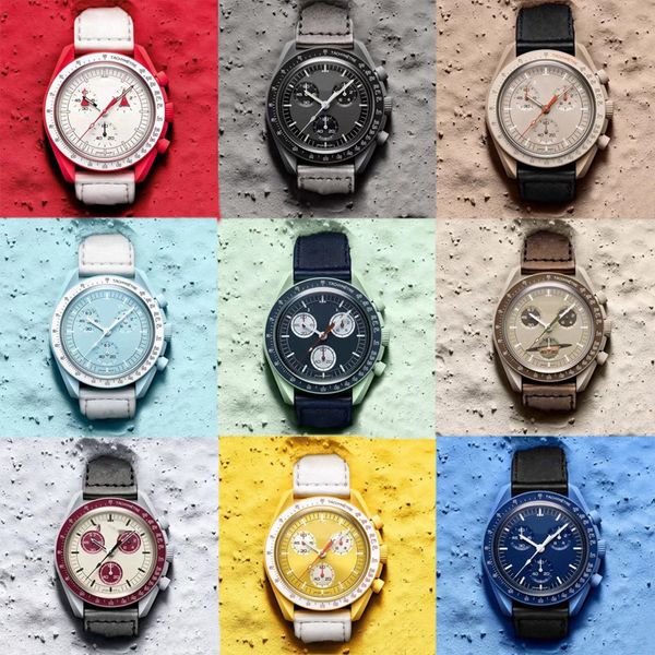 new aaa watch automatic quartz watch mens ladies waterproof luminous leather strap wristwatches moonswatch with box, Slivery;brown
new aaa watch automatic quartz watch mens ladies waterproof luminous leather strap wristwatches moonswatch with box, Slivery;brown