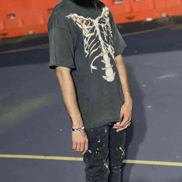 expr american skeleton print vintage wash used men's loose casual short sleeve t-shirt, White;black
expr american skeleton print vintage wash used men's loose casual short sleeve t-shirt, White;black