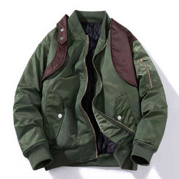 autumn winter bomber jacket men vintage motorcycle jacket designer military pilot coat retro patchwork cool youth windbreaker t220816, Black;brown
autumn winter bomber jacket men vintage motorcycle jacket designer military pilot coat retro patchwork cool youth windbreaker t220816, Black;brown