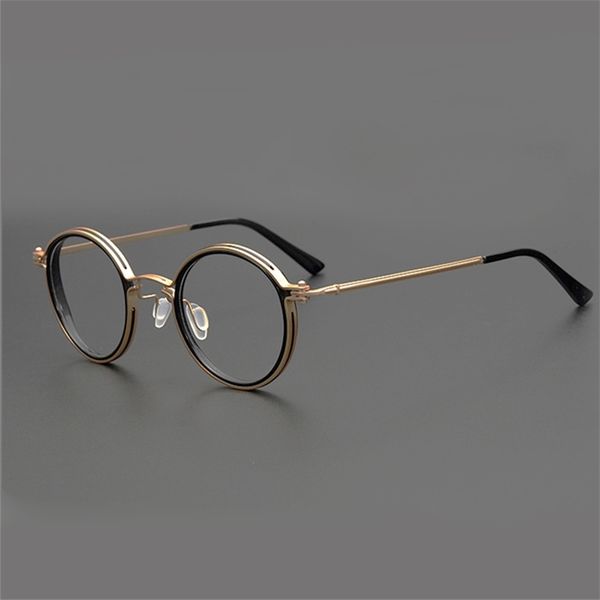 80% off stores online pure titanium spectacle frame anti black storm sun honglei the same manual round frame can be equipped with myopia spe, White;black
80% off stores online pure titanium spectacle frame anti black storm sun honglei the same manual round frame can be equipped with myopia spe, White;black