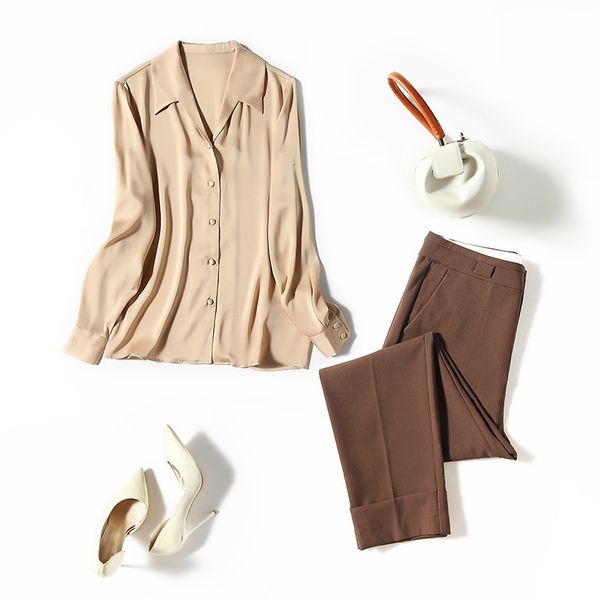 women's blouses & shirts shenzhen high-end large lapel women's silk satin solid color commuting autumn and winter mulberry shirt n, White
women's blouses & shirts shenzhen high-end large lapel women's silk satin solid color commuting autumn and winter mulberry shirt n, White