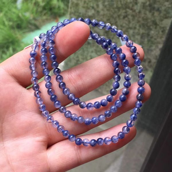 natural blue dumortierite rutilated quartz 3 laps bracelet 4.5mm women men dumortierite clear round beads rare stone aaaaa, Silver
natural blue dumortierite rutilated quartz 3 laps bracelet 4.5mm women men dumortierite clear round beads rare stone aaaaa, Silver