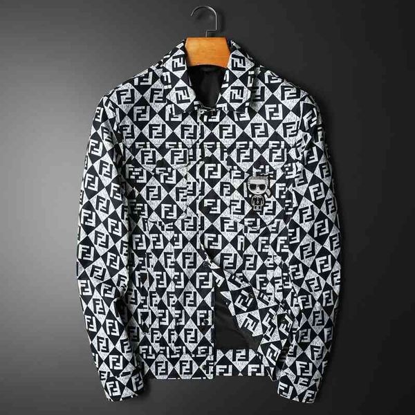2022 spring new polo casual et korean slim fit fashion printed thin coat, Black;brown
2022 spring new polo casual et korean slim fit fashion printed thin coat, Black;brown