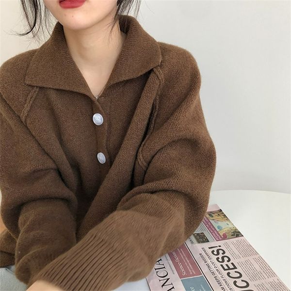 women's polos autumn winter korean lazy style sweater cardigan, loose lapel knitted coat, women's thick 0nn5, White
women's polos autumn winter korean lazy style sweater cardigan, loose lapel knitted coat, women's thick 0nn5, White