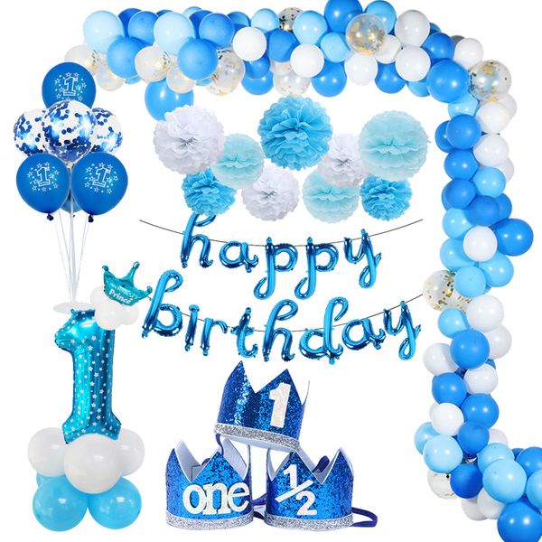 1 year boy birthday first birthday baby shower boy decorations blue latex balloons confetti set birthday party decorations kids
1 year boy birthday first birthday baby shower boy decorations blue latex balloons confetti set birthday party decorations kids