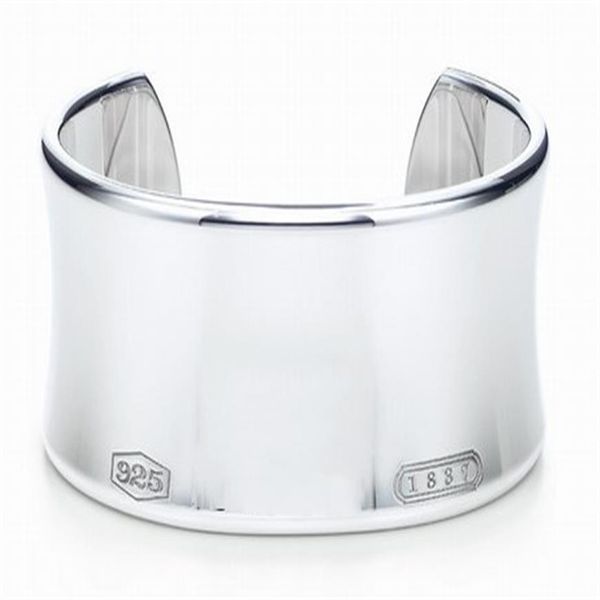 2019 new silver wide no seal bangle bracelet fashion bracelet size with box and dastbag205s, Black
2019 new silver wide no seal bangle bracelet fashion bracelet size with box and dastbag205s, Black