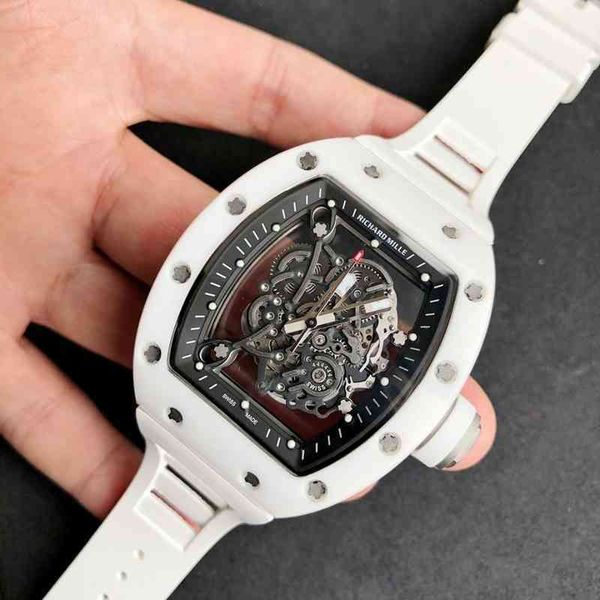 luxury mens mechanics watch richa milles mechanical watch rm055 series wine barrel r ceramic hollow out luminous tape trend versatile exgx, Slivery;golden
luxury mens mechanics watch richa milles mechanical watch rm055 series wine barrel r ceramic hollow out luminous tape trend versatile exgx, Slivery;golden