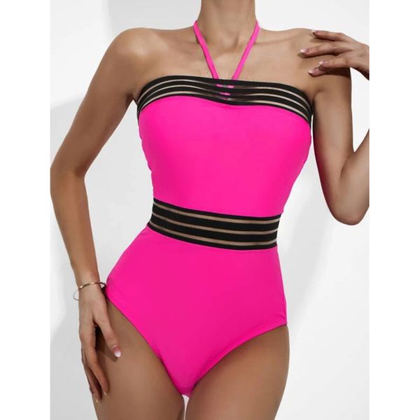 mesh patchwork one piece swimsuit female 2022 new halter swimwear women push up monokini bather bathing suit beachwear swim, White;black
mesh patchwork one piece swimsuit female 2022 new halter swimwear women push up monokini bather bathing suit beachwear swim, White;black