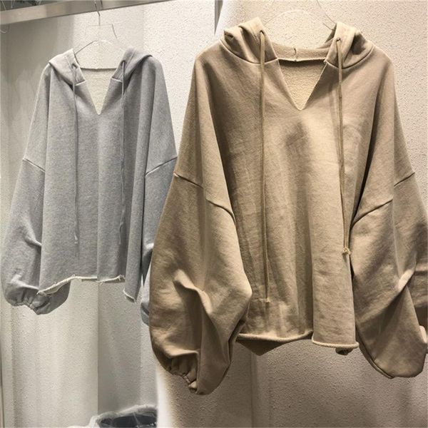 women's hoodies & sweatshirts women lantern sleeve oversize v-neck solid color clothes autumn casual lady, Black
women's hoodies & sweatshirts women lantern sleeve oversize v-neck solid color clothes autumn casual lady, Black