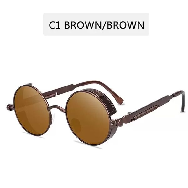 classic gothic steampunk sunglasses sun glasses men women brand designer vintage round glasses fashion driving goggle uv400, White;black
classic gothic steampunk sunglasses sun glasses men women brand designer vintage round glasses fashion driving goggle uv400, White;black