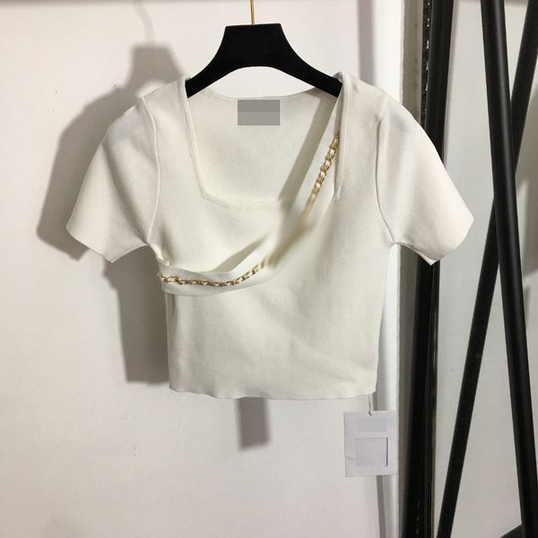 327 2022 milan runway spring summer brand same style t shirt short sleeve women's t-shirt black crew neck pullover womens meiyi, White
327 2022 milan runway spring summer brand same style t shirt short sleeve women's t-shirt black crew neck pullover womens meiyi, White