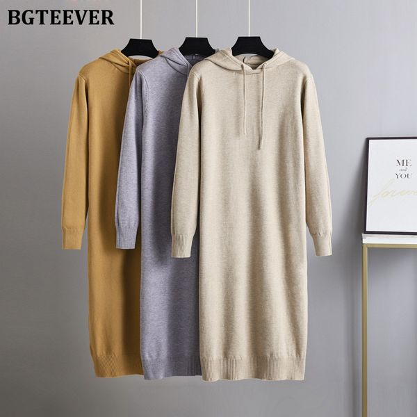 autumn winter thicken loose women sweater dress long sleeve casual hooded straight female knitted dresses vestidos 2021, Black;gray
autumn winter thicken loose women sweater dress long sleeve casual hooded straight female knitted dresses vestidos 2021, Black;gray