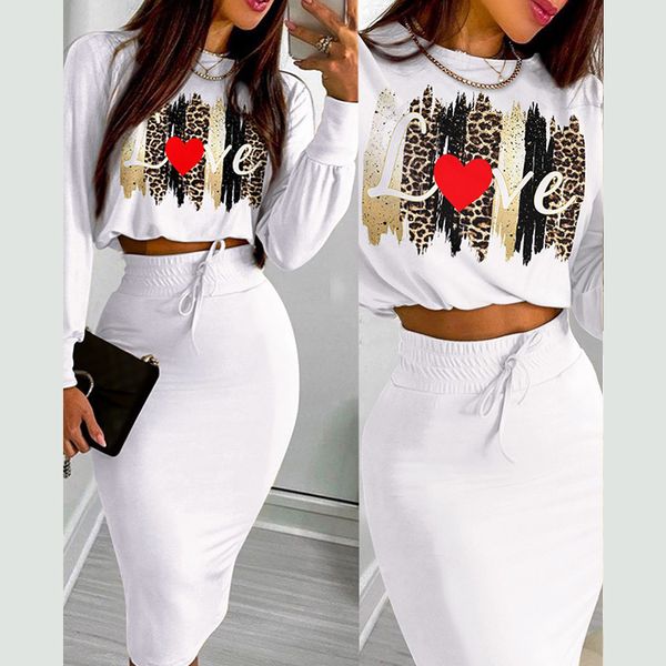 elegant women two piece sets autumn long sleeve o-neck and slim skirts suits female fashion printed outfits streetwear 220318, White
elegant women two piece sets autumn long sleeve o-neck and slim skirts suits female fashion printed outfits streetwear 220318, White