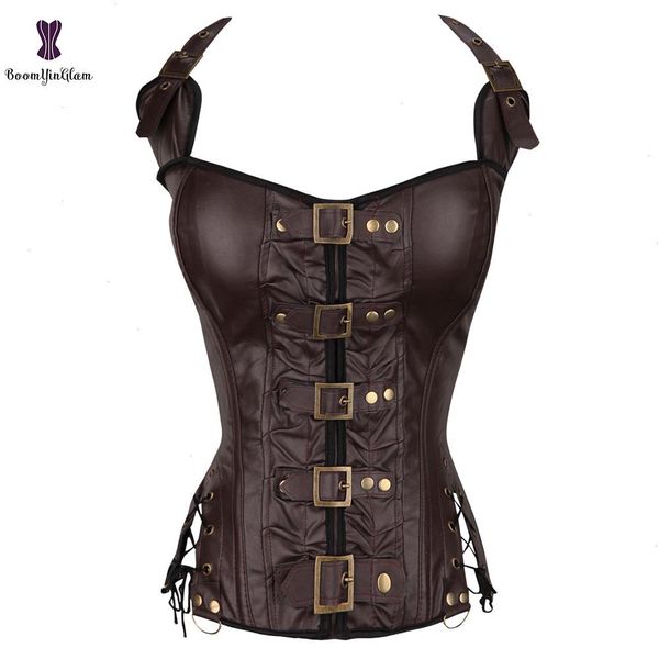 punk style halterneck basque bustier corselet women body shaper lace up boned corset black brown 901, Black;white
punk style halterneck basque bustier corselet women body shaper lace up boned corset black brown 901, Black;white