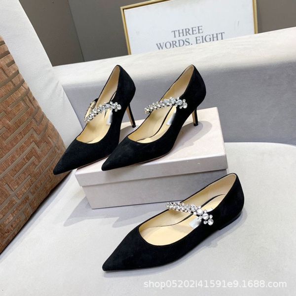 sandals single shoe women's style fashion in spring and summer with shallow mouth pointed wedding shoes yangjing one-line mary, Black
sandals single shoe women's style fashion in spring and summer with shallow mouth pointed wedding shoes yangjing one-line mary, Black