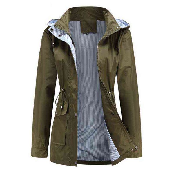 women's trench coats 2021 jacket long sleeve basic hooded windbreaker famale loose jackets fashion large size outwear plus t220809, Tan;black
women's trench coats 2021 jacket long sleeve basic hooded windbreaker famale loose jackets fashion large size outwear plus t220809, Tan;black
