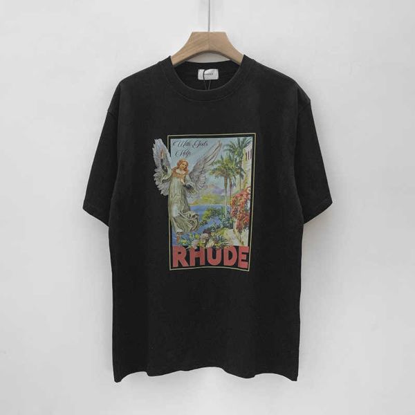 trendy limited rhude leisure high street hip hop summer new loose round neck short sleeve t-shirt, White;black
trendy limited rhude leisure high street hip hop summer new loose round neck short sleeve t-shirt, White;black