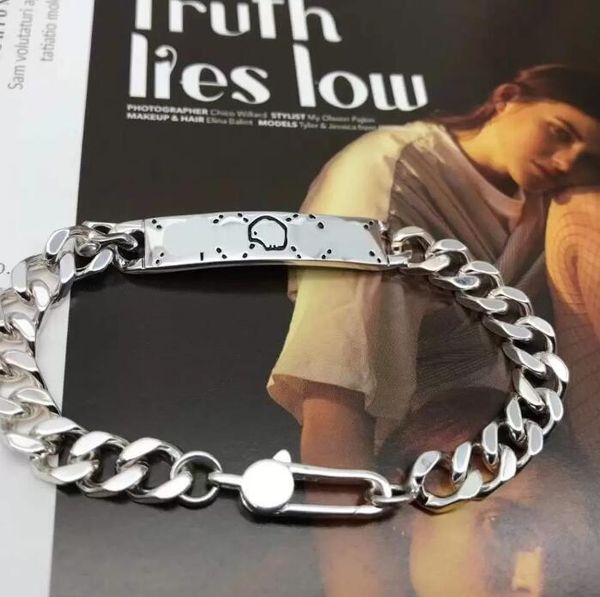 designers bracelet fashion s bangle jewelry vintage rough chain versatile men's and women's bracelets sier couple jewelrys, Black
designers bracelet fashion s bangle jewelry vintage rough chain versatile men's and women's bracelets sier couple jewelrys, Black