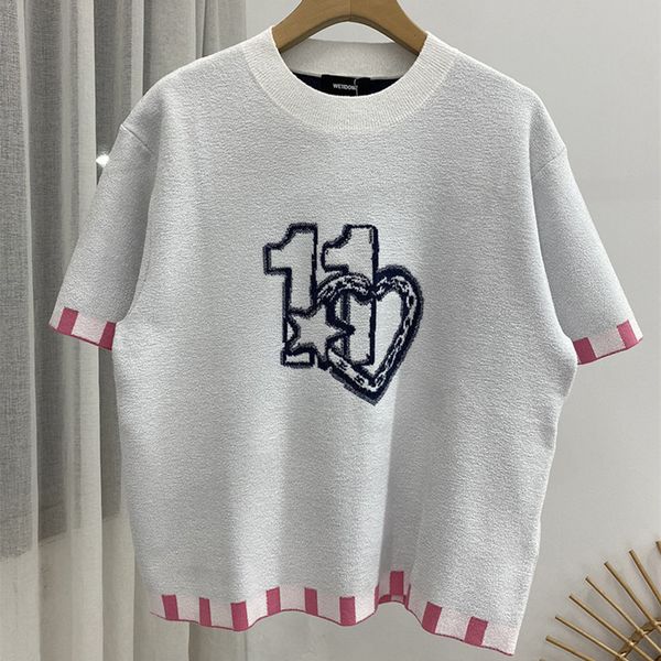 sweater fashion casual crew neck welldone knit short sleeves