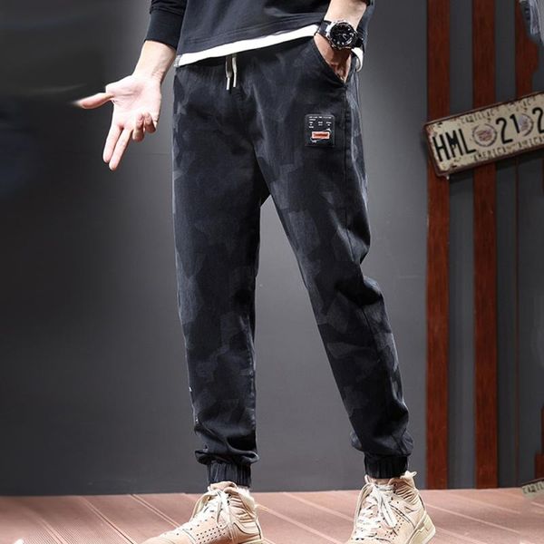 men's pants jeans men's loose elastic fashion fashionable camouflage casual harem medium and high micro cropped pantsmen's, Black
men's pants jeans men's loose elastic fashion fashionable camouflage casual harem medium and high micro cropped pantsmen's, Black