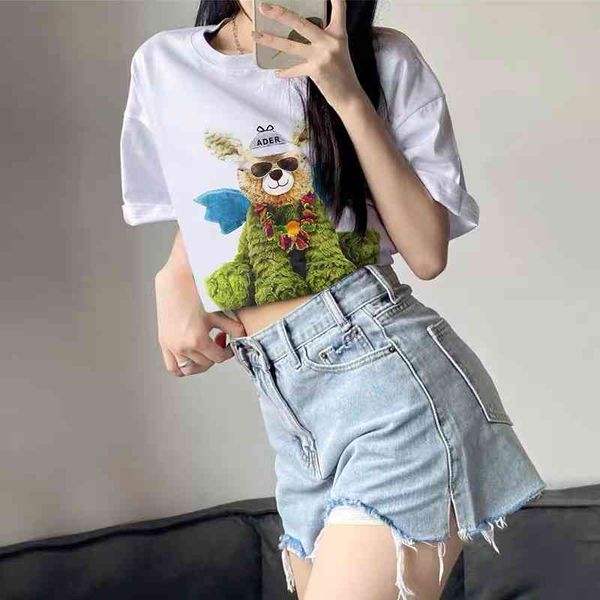 women's t-shirt korea chao brand ader little flying bear couple t-shirt women's round neck short sleeve loose inside casual ae kor, White
women's t-shirt korea chao brand ader little flying bear couple t-shirt women's round neck short sleeve loose inside casual ae kor, White