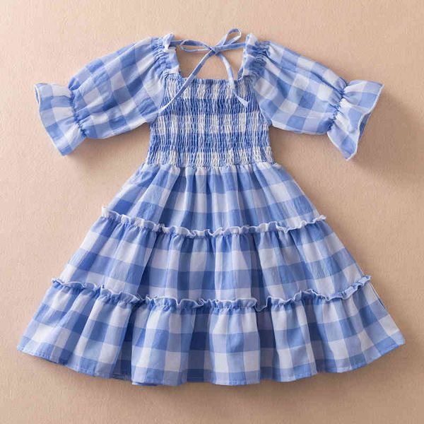 2022 new fashion vintage plaid summer clothes princess party smocked dress for girls birthday wedding gown kids vacation dresses g220428, Red;yellow
2022 new fashion vintage plaid summer clothes princess party smocked dress for girls birthday wedding gown kids vacation dresses g220428, Red;yellow