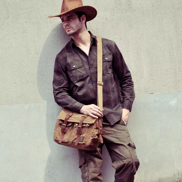 men's vintage canvas leather military bag op96 notebook shoulder messenger crossbody bag outdoor school tactical bag
men's vintage canvas leather military bag op96 notebook shoulder messenger crossbody bag outdoor school tactical bag