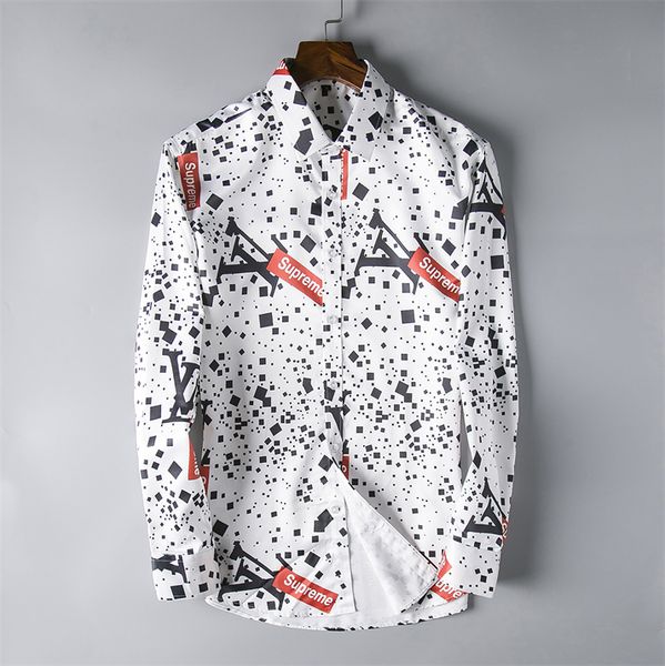 2022 designer luxury men's shirt fashion casual business social cocktail brand spring and autumn slimming the most fashionable men', White;black
2022 designer luxury men's shirt fashion casual business social cocktail brand spring and autumn slimming the most fashionable men', White;black