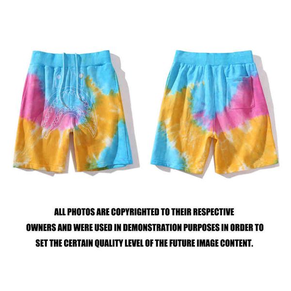 men's shorts summer fashion brand shark head color tie dyed casual pants men's and women's capris id4o, White;black
men's shorts summer fashion brand shark head color tie dyed casual pants men's and women's capris id4o, White;black