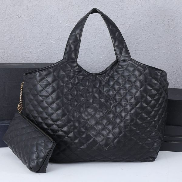 Image of 2022 Fashion Luxury Designer Pocket Basket Genuine Leather Bag High Quality Women&#039;s Men Tote Crossbody Shopping Wallet Card Pockets Handbag Ladies Shoulder Bags