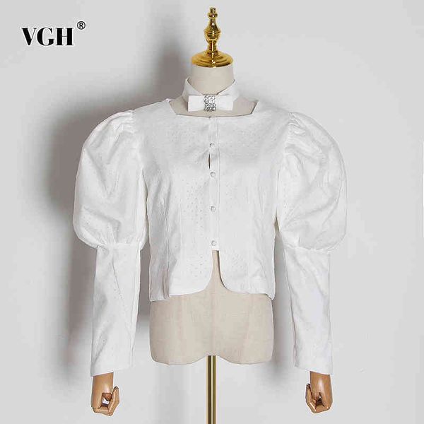 elegant patchwork diamond shirt for women square collar lantern sleeve casual white short blouse female fashion 210507
elegant patchwork diamond shirt for women square collar lantern sleeve casual white short blouse female fashion 210507