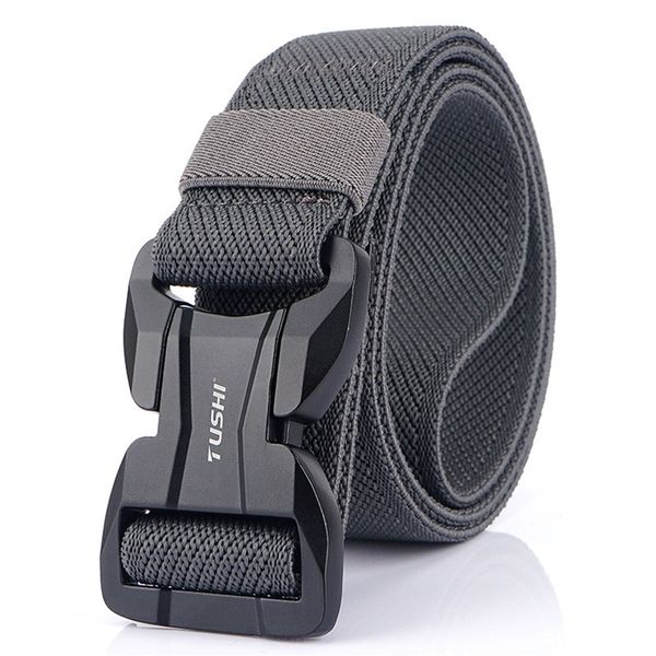 medyla tactical belt metal buckle elastic soft nylon fast release buckle sports belt jeans outdoor leisure pants belt 220415, Black;brown
medyla tactical belt metal buckle elastic soft nylon fast release buckle sports belt jeans outdoor leisure pants belt 220415, Black;brown