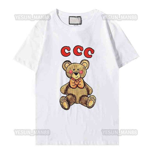designer luxury summer cc classic letter bears printed t shirt fashion gu home mens and womens couples loose short sleeves tee, White;black
designer luxury summer cc classic letter bears printed t shirt fashion gu home mens and womens couples loose short sleeves tee, White;black