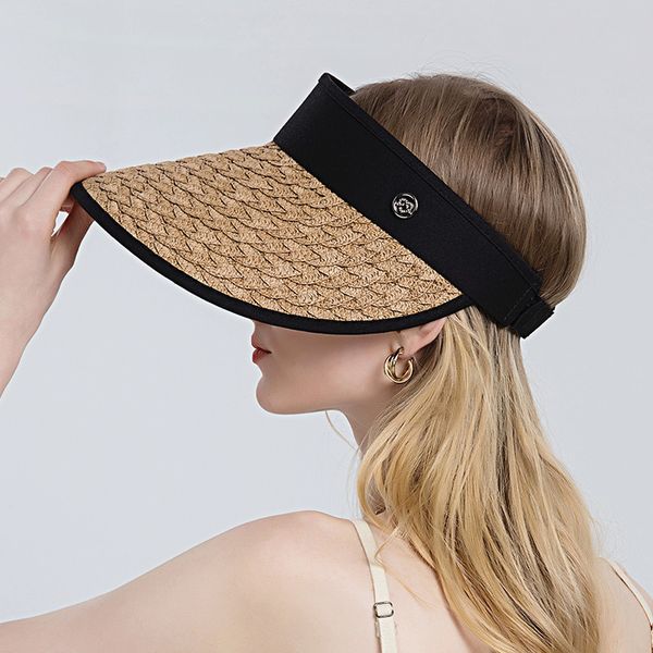fashion foldable sun hat cap female summer outdoor casual anti uv cycling tennis visor straw empty s for women 220616, Blue;gray
fashion foldable sun hat cap female summer outdoor casual anti uv cycling tennis visor straw empty s for women 220616, Blue;gray