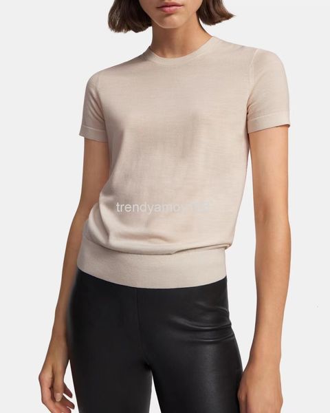 women's t-shirt 21 wool blend round neck short sleeve t-shirt women commute in spring, summer, autumn and winter, White
women's t-shirt 21 wool blend round neck short sleeve t-shirt women commute in spring, summer, autumn and winter, White
