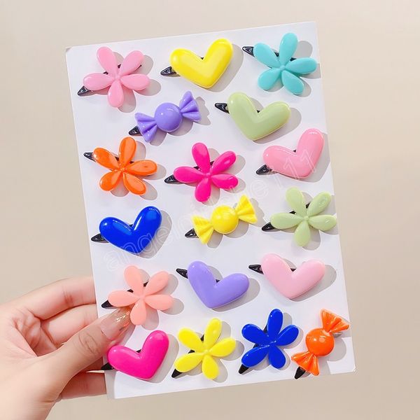 8pcs/set woman girls colorful flowers heart candy shape hairpins sweet simple hair clips barrette hair accessories, Slivery;white
8pcs/set woman girls colorful flowers heart candy shape hairpins sweet simple hair clips barrette hair accessories, Slivery;white