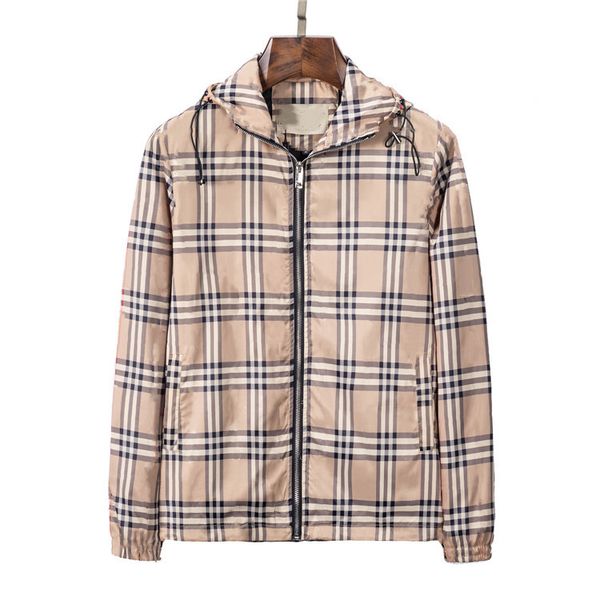 designer men's jacket spring and autumn check pattern fashion hooded sports windbreaker casual zipper jacket clothing size m-3xl, Black;brown
designer men's jacket spring and autumn check pattern fashion hooded sports windbreaker casual zipper jacket clothing size m-3xl, Black;brown
