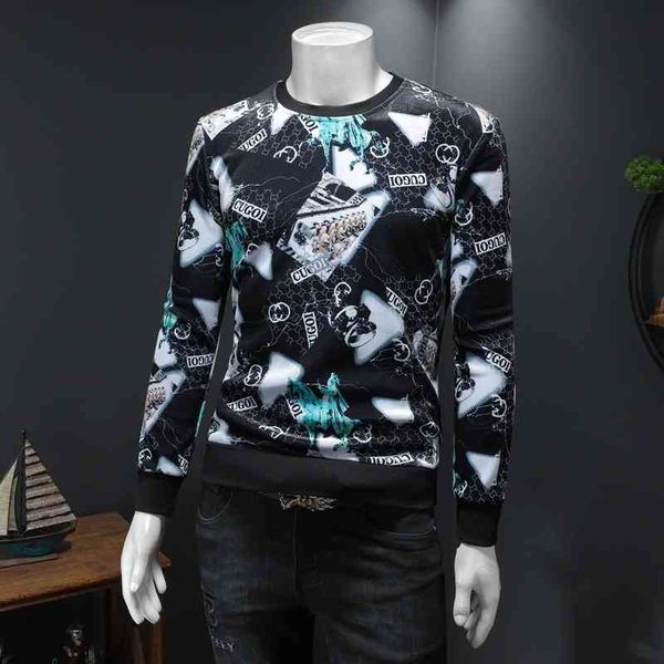 men's luxury fashion brands menswear new thickened round long sleeve t-shirt brand double-sided sweater, Black
men's luxury fashion brands menswear new thickened round long sleeve t-shirt brand double-sided sweater, Black