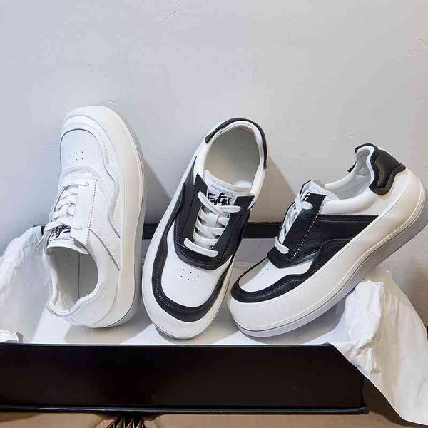 dress shoes big head ugly cute shoes female students' versatile leather platform muffin sweet breathable white kniv, Black
dress shoes big head ugly cute shoes female students' versatile leather platform muffin sweet breathable white kniv, Black