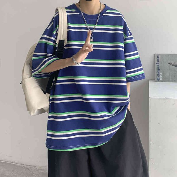 summer cotton t-shirt men fashion o-neck striped t-shirt men streetwear korean style loose short t shirt mens m-3xl, White;black
summer cotton t-shirt men fashion o-neck striped t-shirt men streetwear korean style loose short t shirt mens m-3xl, White;black