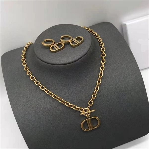 2022 20% off designer jewelry d new letter earrings clavicle chain necklace femininity fashion personality earrings, Golden
2022 20% off designer jewelry d new letter earrings clavicle chain necklace femininity fashion personality earrings, Golden