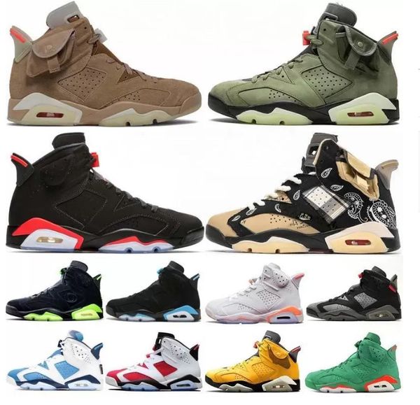 designer jumpman 6 6s mens high og basketball shoes travis x british khaki carmine gold hoops unc black infrared tinker oregon ducks sneaker