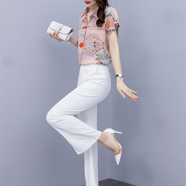 women's two piece pants leisure fashion professional suit women's early spring 2022 foreign style aging trend chiffon two-piece se, White
women's two piece pants leisure fashion professional suit women's early spring 2022 foreign style aging trend chiffon two-piece se, White
