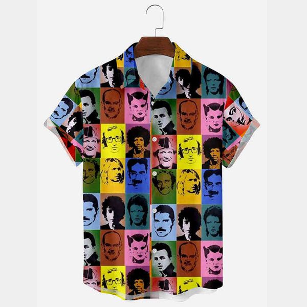 men's casual shirts 2022 new men's digital printed short sleeve shirt youth large loose lapel cardigan shirt 6zxm, White;black
men's casual shirts 2022 new men's digital printed short sleeve shirt youth large loose lapel cardigan shirt 6zxm, White;black