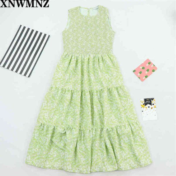 za women green fashion elastic print pleats casual slim midi dress female o neck sleeveless vest vestidos chic summer 210513, Black;gray
za women green fashion elastic print pleats casual slim midi dress female o neck sleeveless vest vestidos chic summer 210513, Black;gray